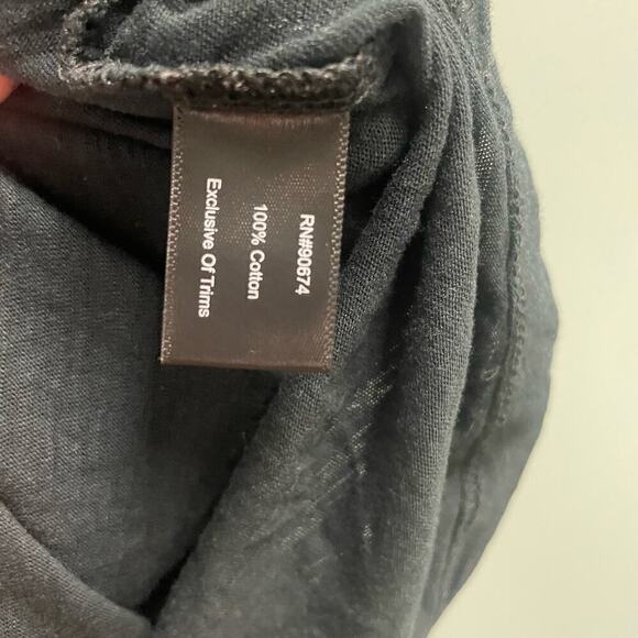 Boston Proper Feather Studded Tee Size XS Black Jeweled - Picture 5 of 5